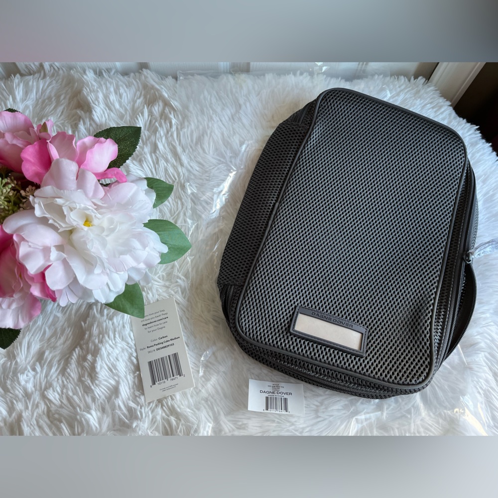 NWT Dagne Dover medium Roma packing cube in carbon